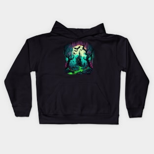 Dark forest path 2 Kids Hoodie